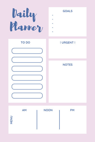 Customize 70+ Daily Planner templates online - Canva