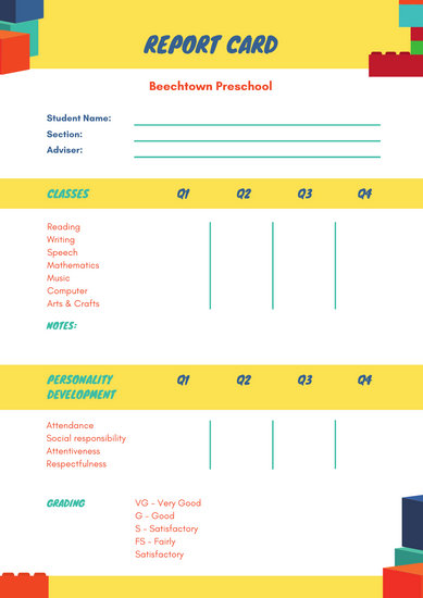 Customize 998+ Report Card templates online - Canva