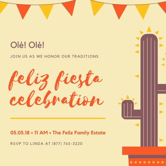 free fiesta invitation templates blank