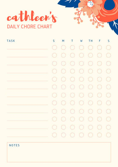 Daily Planner Chart