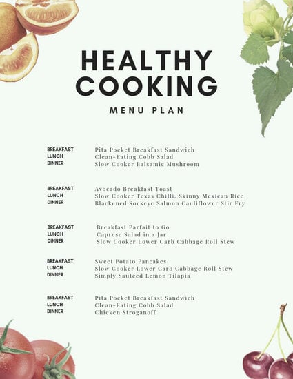 healthe menu planner pro