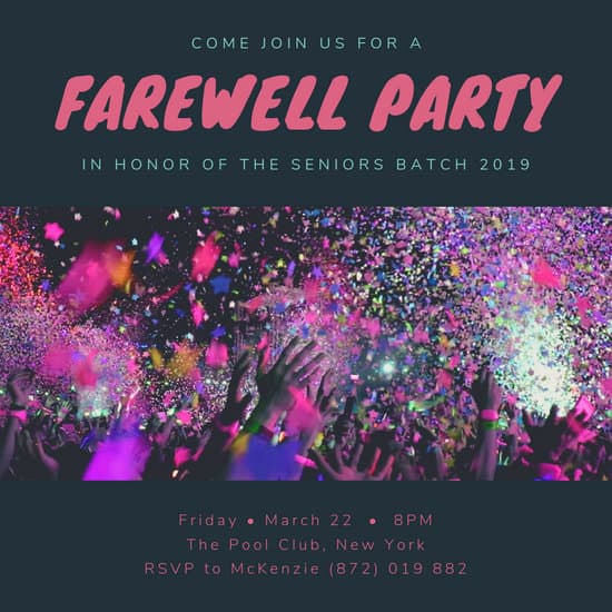 Customize 2,402+ Farewell Party Invitation templates online - Canva