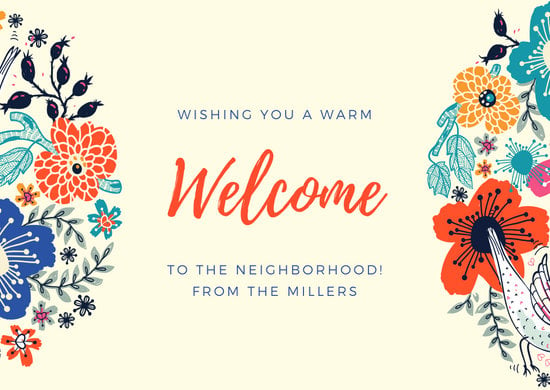 Customize 50  Welcome Card templates online Canva