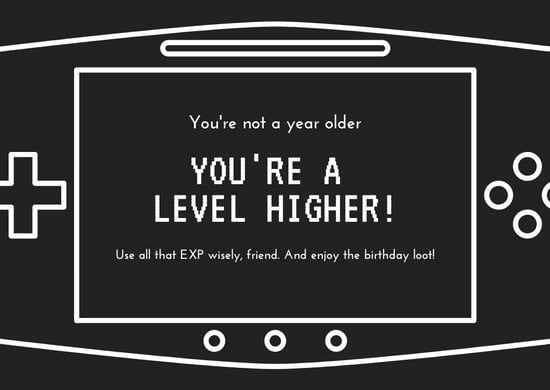 Free Printable Video Game Birthday Cards