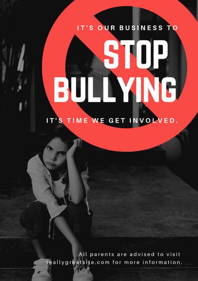 Poster stop bullying bahasa inggris 2021