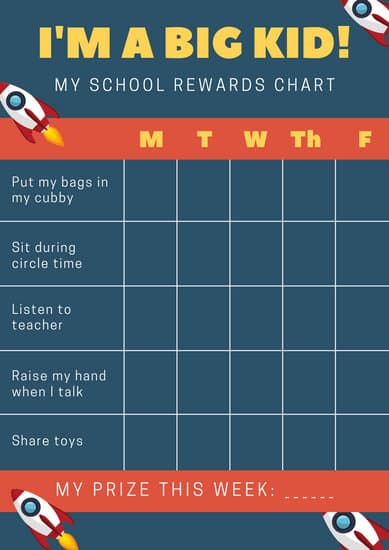 Preschool Reward Chart