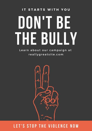 Customize 52+ Anti-Bullying Poster templates online - Canva