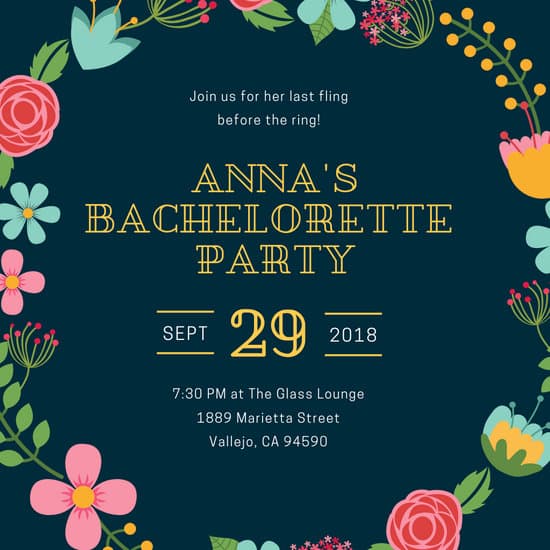 Customize 85+ Bachelorette Party Invitation templates online - Canva