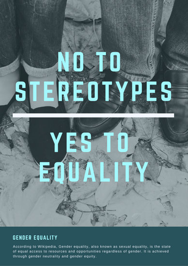 Customize 51+ Gender Equality Poster templates online - Canva