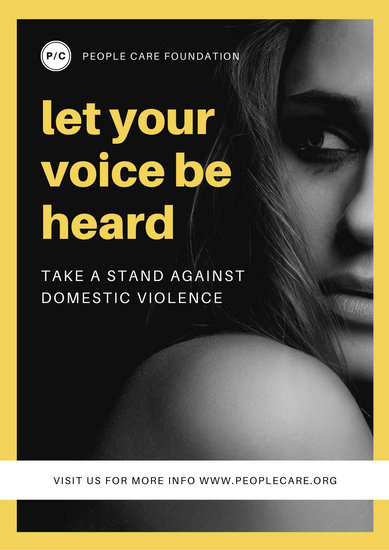 Customize 26+ Domestic Violence Poster templates online ...