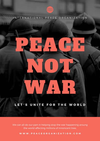 Customize 50+ Anti-War Poster templates online - Canva
