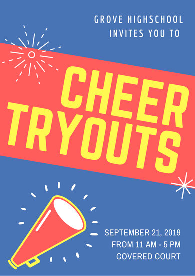Customize 26+ Cheerleading Poster templates online - Canva