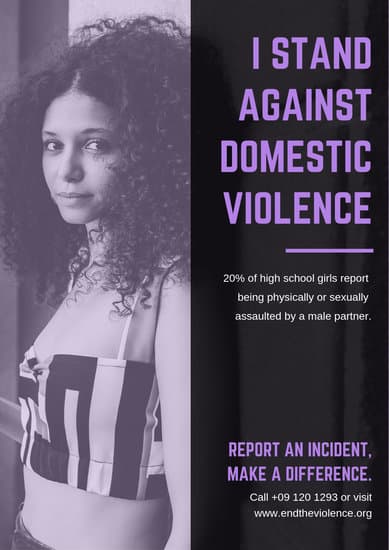 Customize 25+ Domestic Violence Poster templates online - Canva