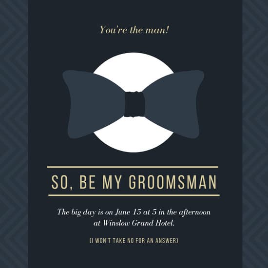 Customize 26+ Groomsman Invitation templates online - Canva