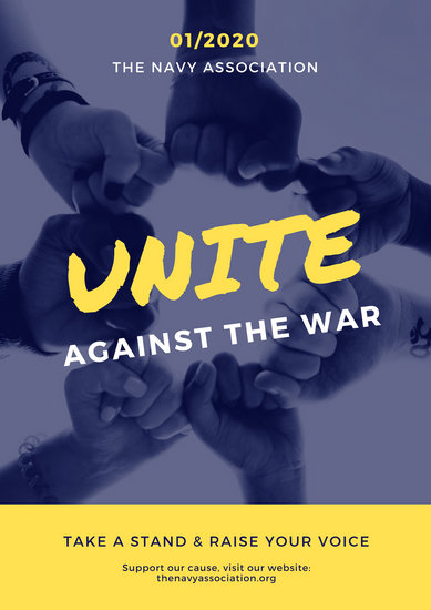 Customize 54 Anti-War Poster templates online - Canva