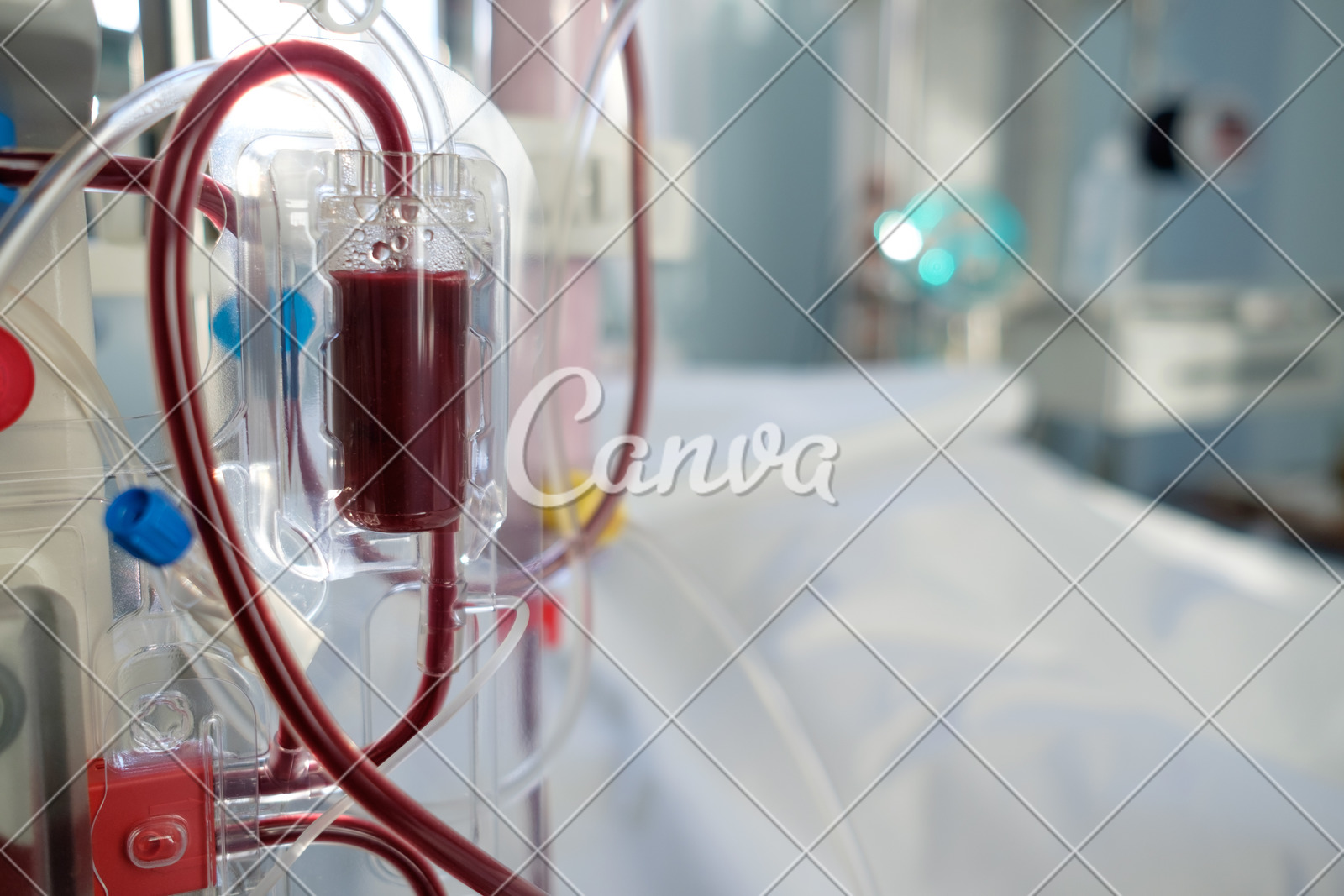 Intensive Care Emergency Room With Hemodialysis Machine Or