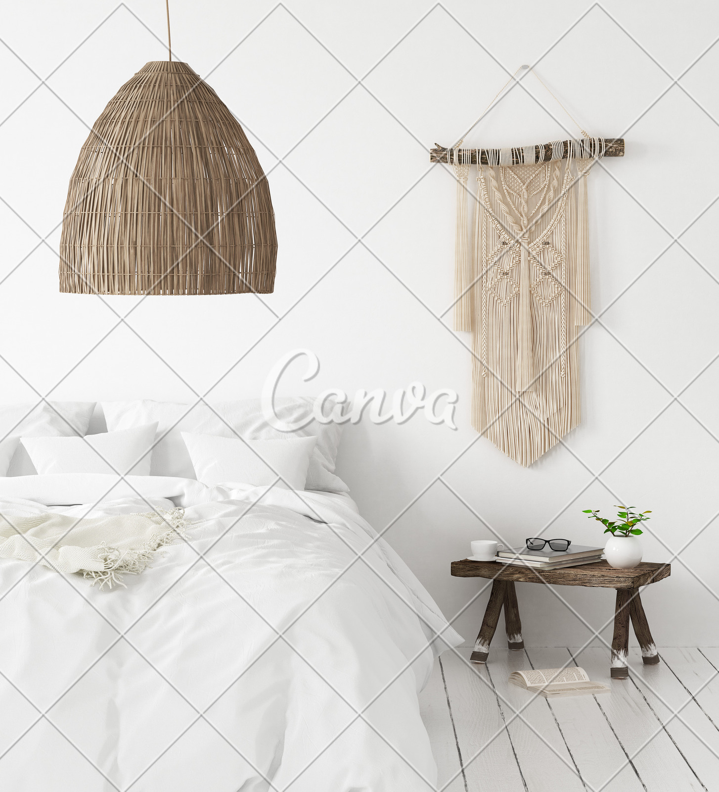 Bedroom Scandi Boho Style Photos By Canva