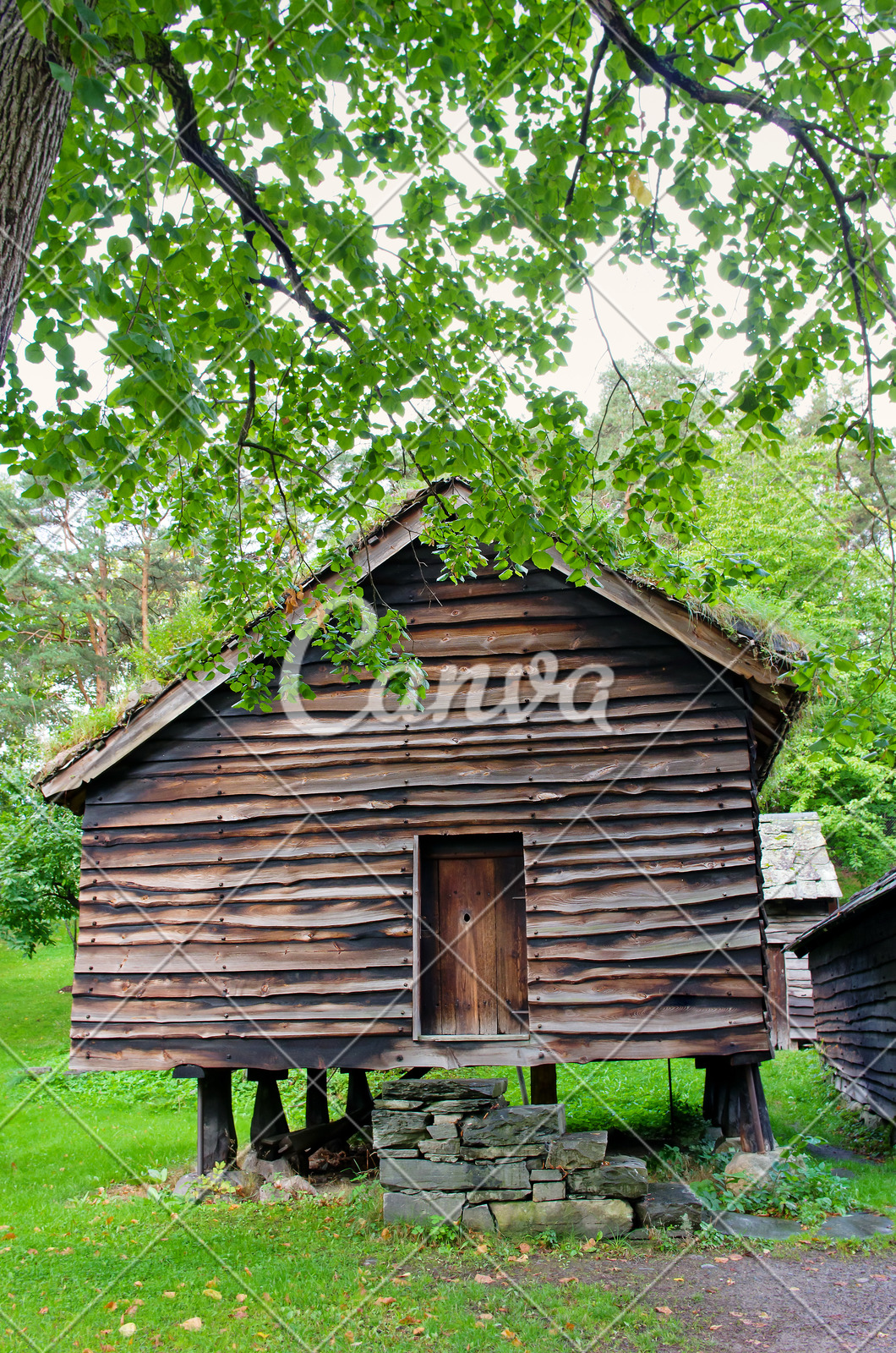 Traditional Norwegian House With Grass Roof Photos By Canva