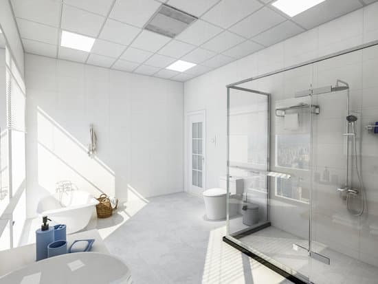 Modern And Spacious Unmanned Clean Bathroom Glass Shower Room