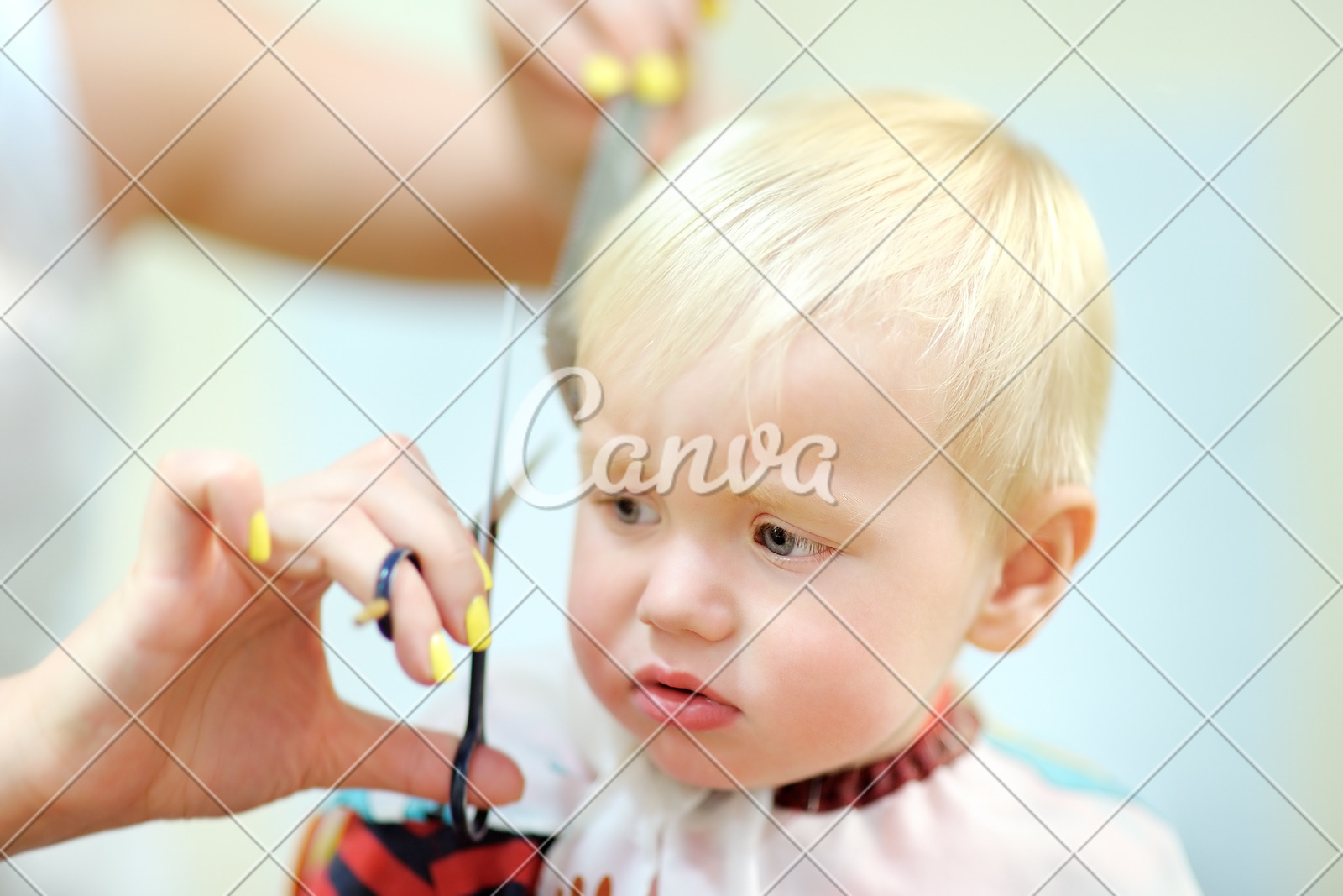 Toddler Getting His First Haircut Photos By Canva
