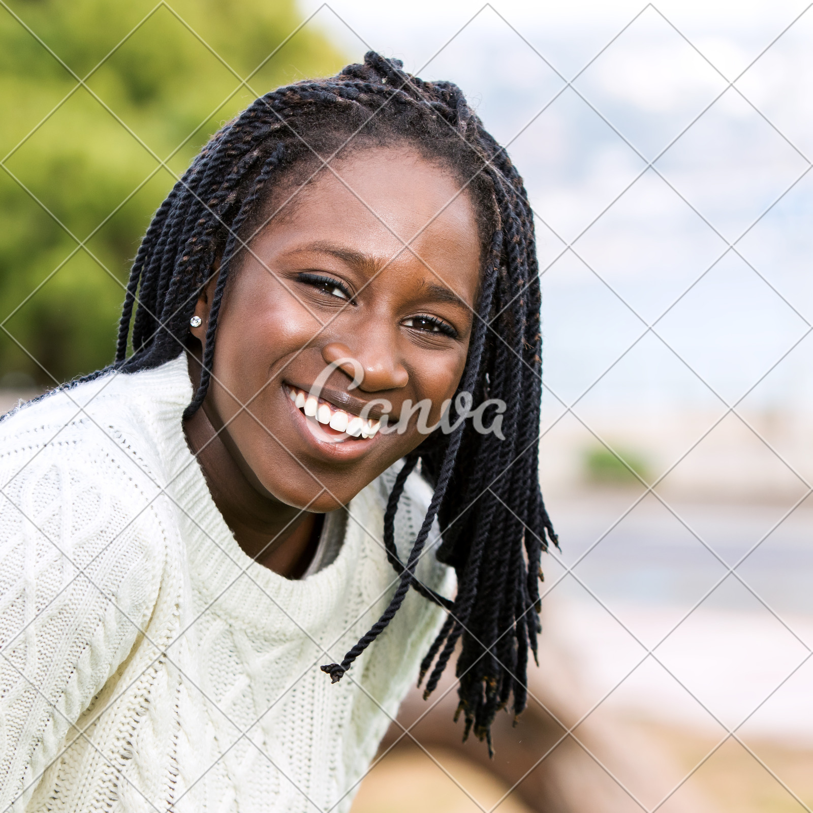 Cute African Teen Girl With Long Braided Hairstyle Photos By Canva
