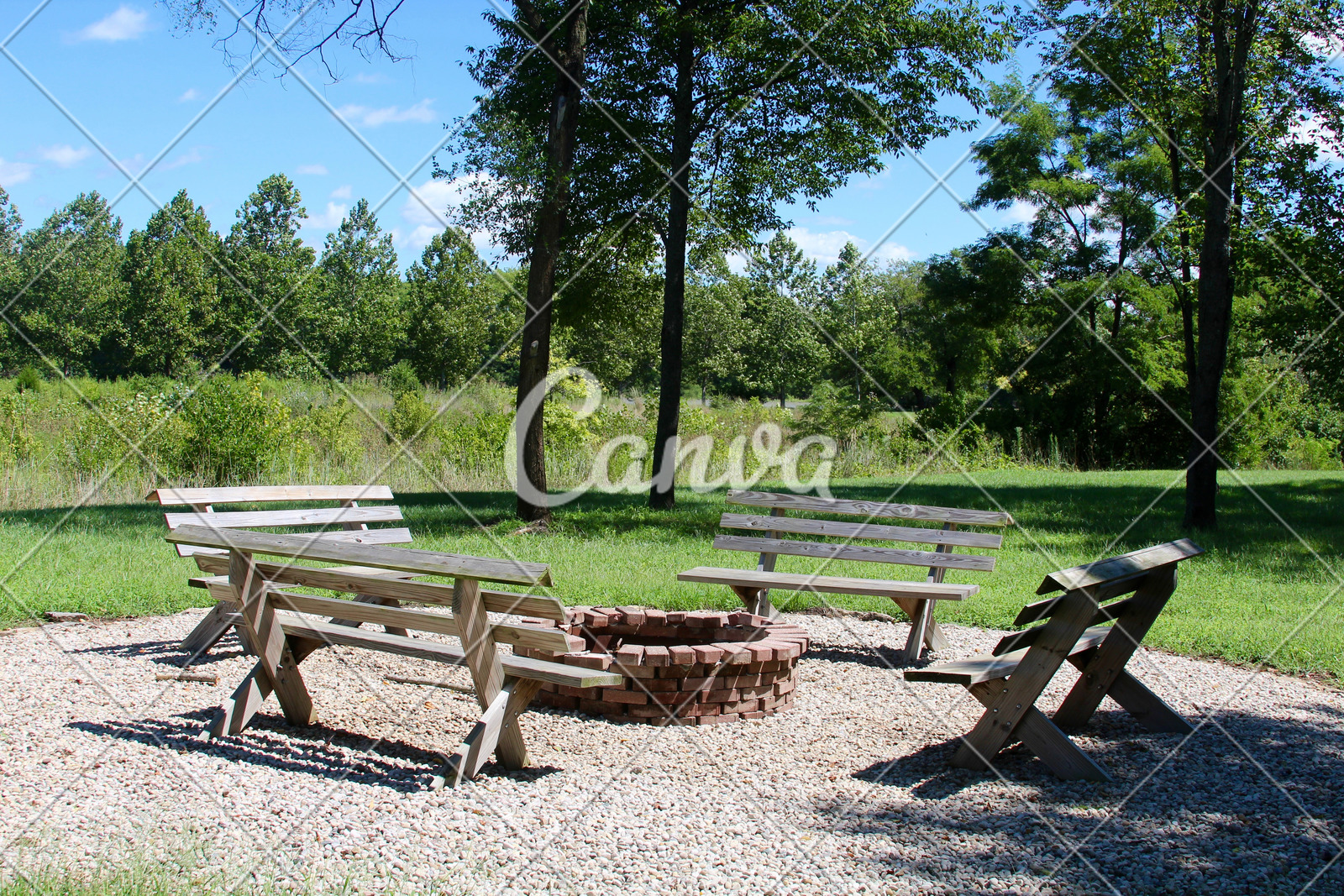 Benches Around Fire Pit Photos By Canva