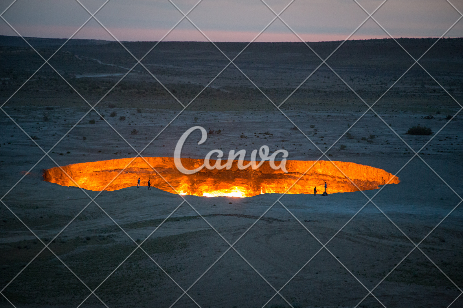 Derweze Gas Crater Known As The Door To Hell Turkmenistan