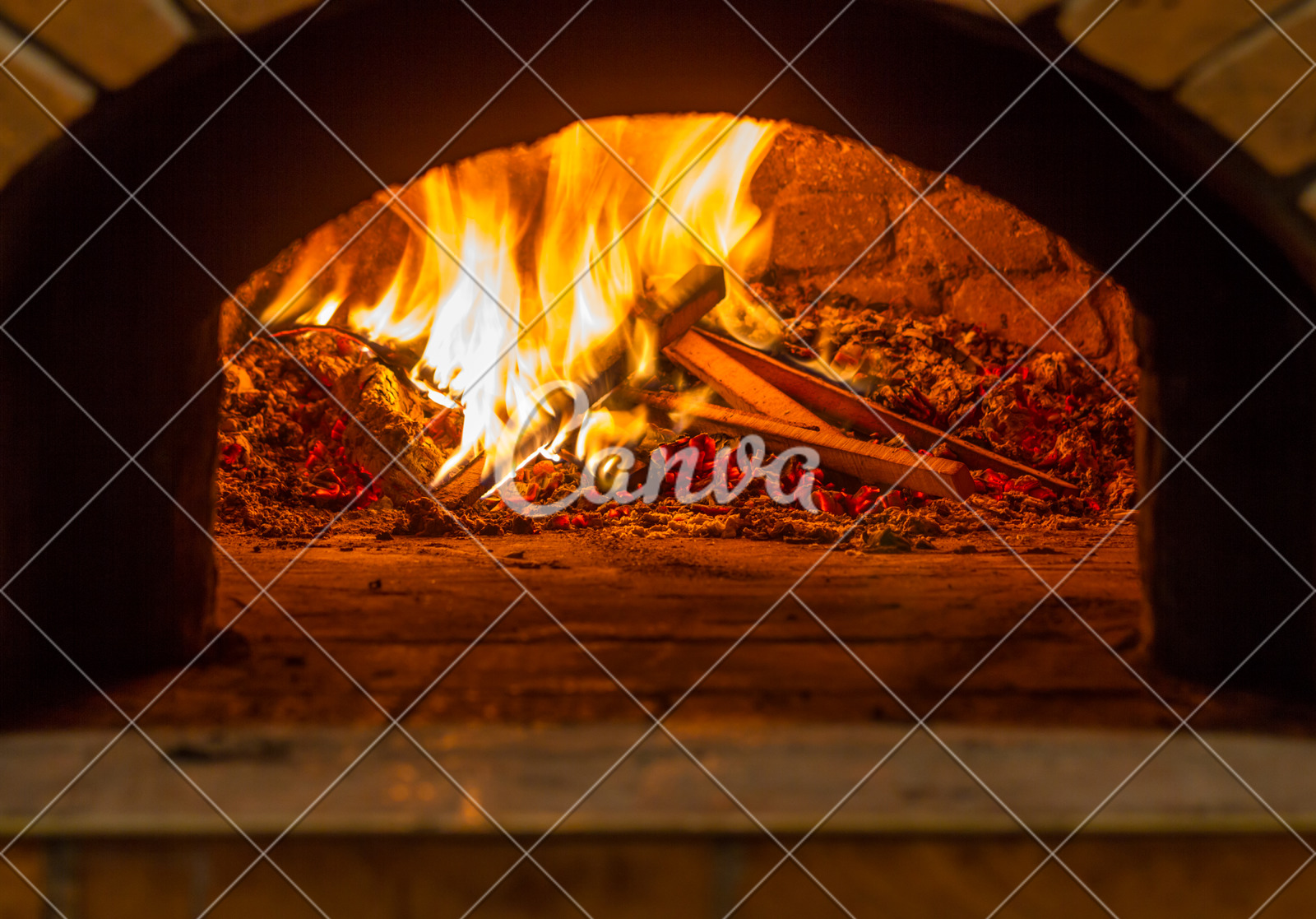 The Fire Burns In A Wood Pizza Oven Photos By Canva