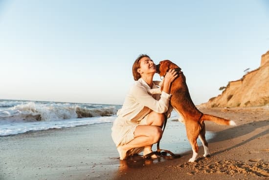 Happy Woman Hugging Her Dog