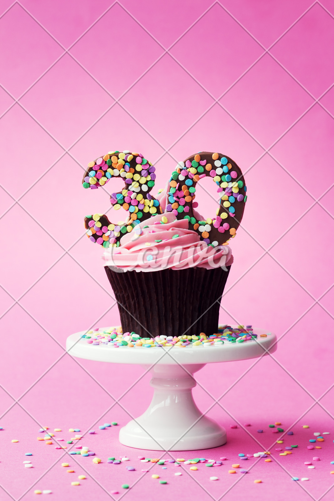 30th Birthday Cupcake Photos By Canva