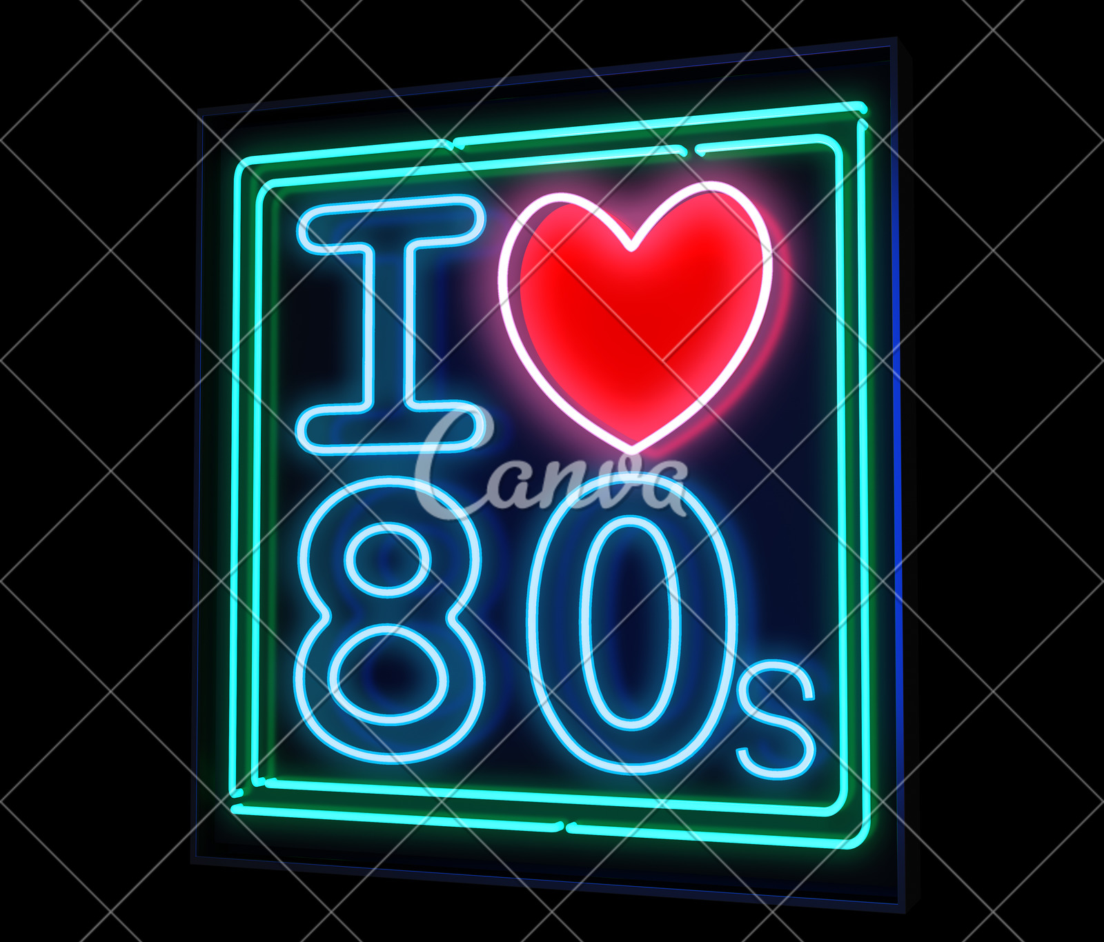 80s Neon Logo Generator