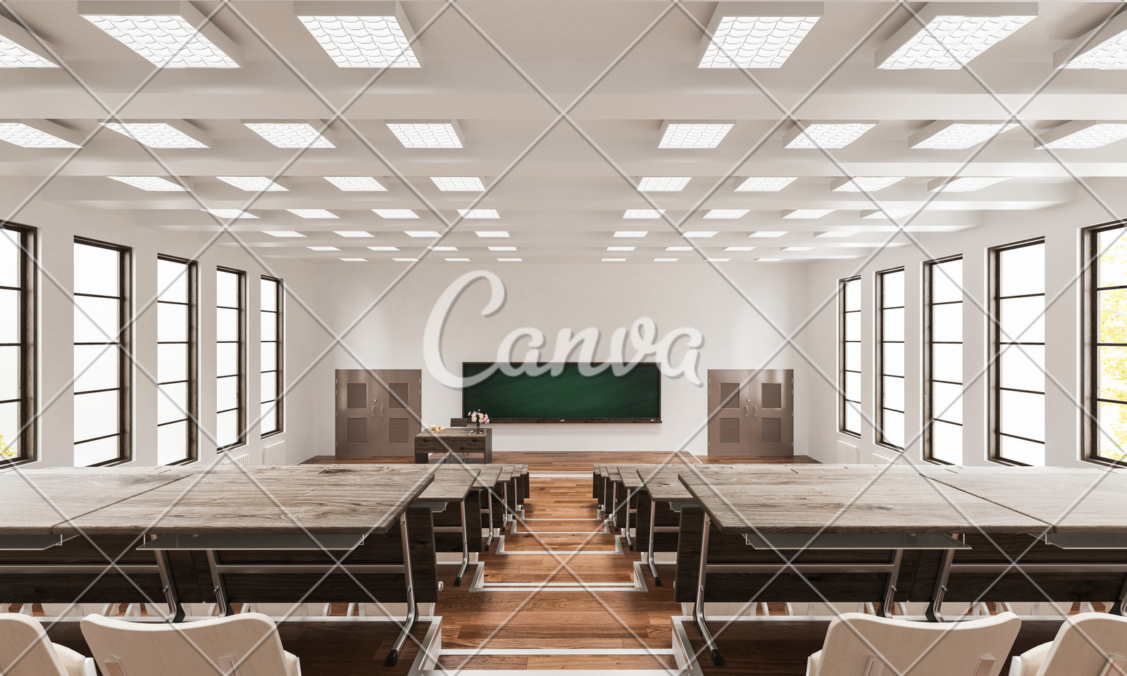 Interior Of A Lecture Hall As Seen From The Rear Photos By