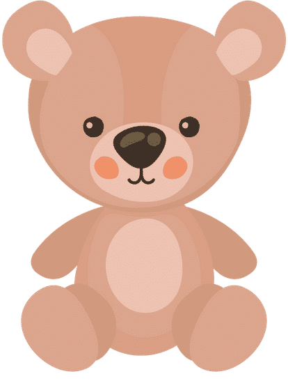 Cute Teddy Toy Sitting Theme Baby Image