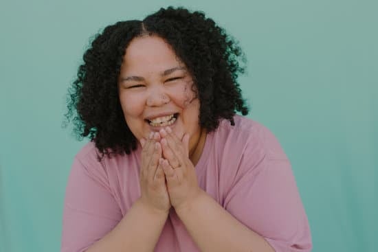 Happy Woman with Curly Hair