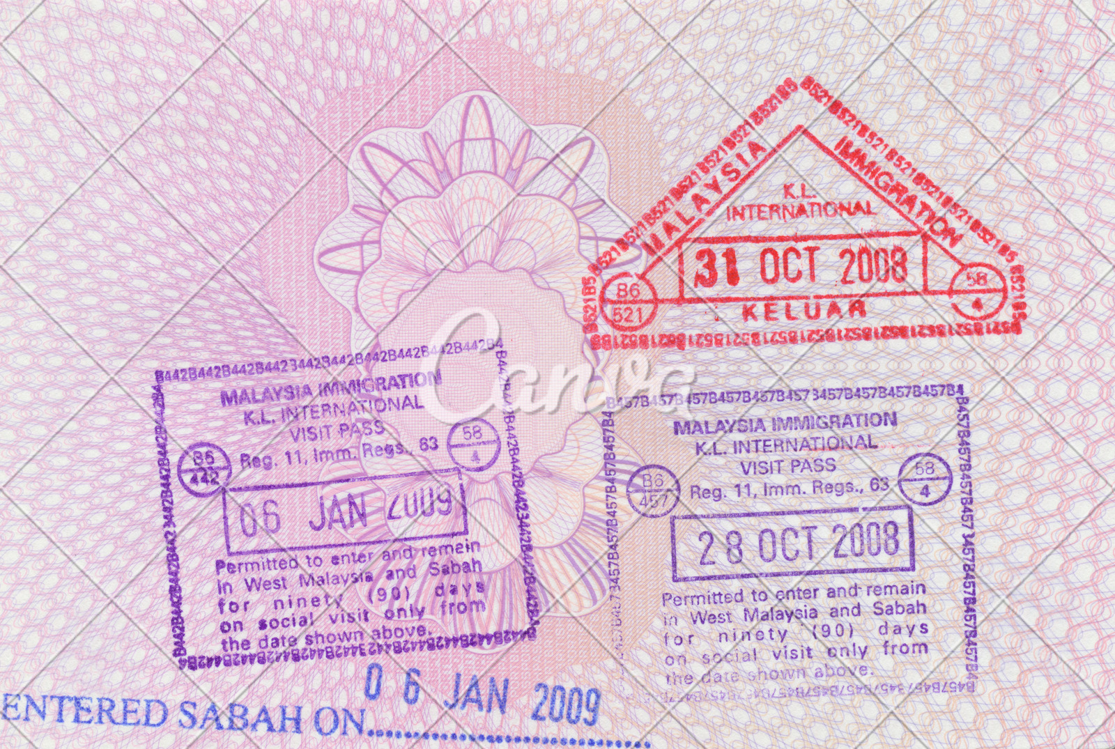 Passport Stamps Photos By Canva 6672