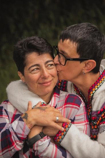 Older Lesbian Couple On A Date In The Woods Photos By Canva