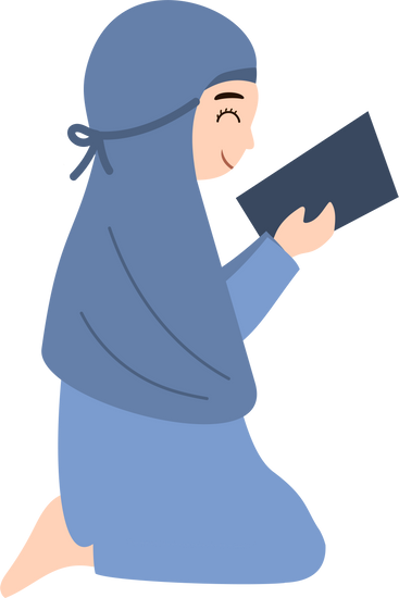 Islamic girl reading holy book Quran - Photos by Canva