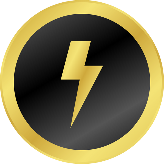 Gold Lightning Bolt Icon - Photos by Canva