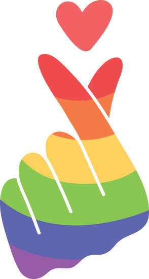 LGBTQ pride icon hand symbol - Photos by Canva