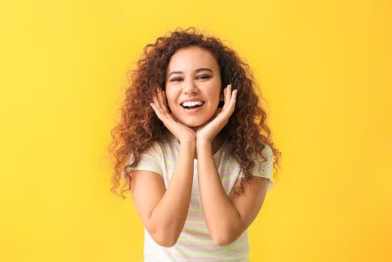 Woman with Healthy Teeth on Color Background