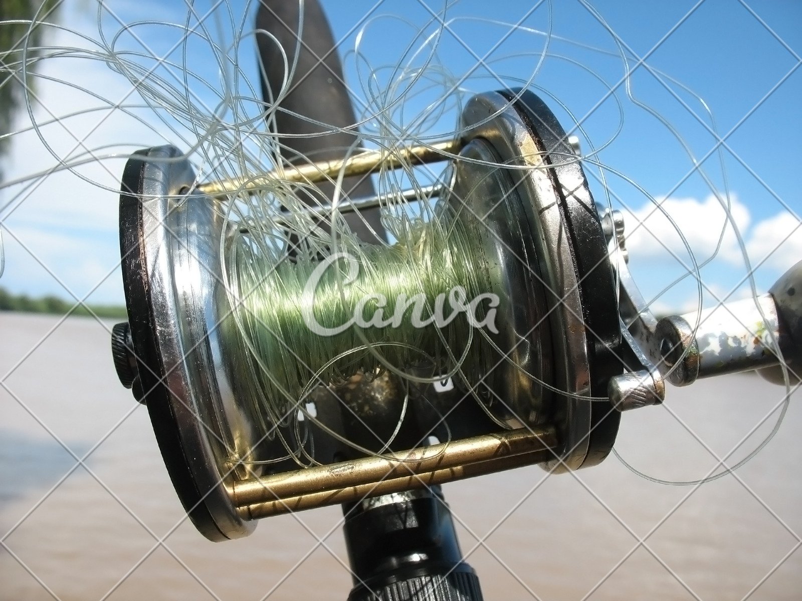 Tangled fishing reel Photos by Canva