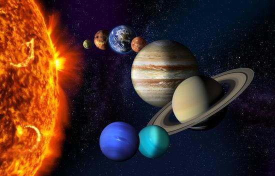 Sun and the planets of the Solar system - Photos by Canva