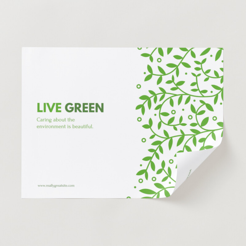 Live Green Campaign Poster