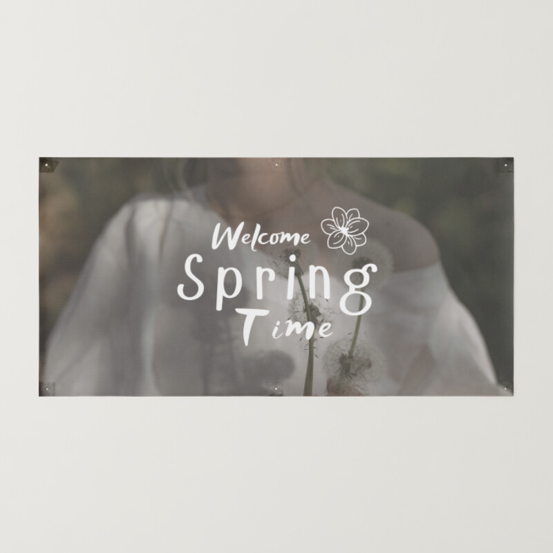 Welcome Spring Banner Landscape