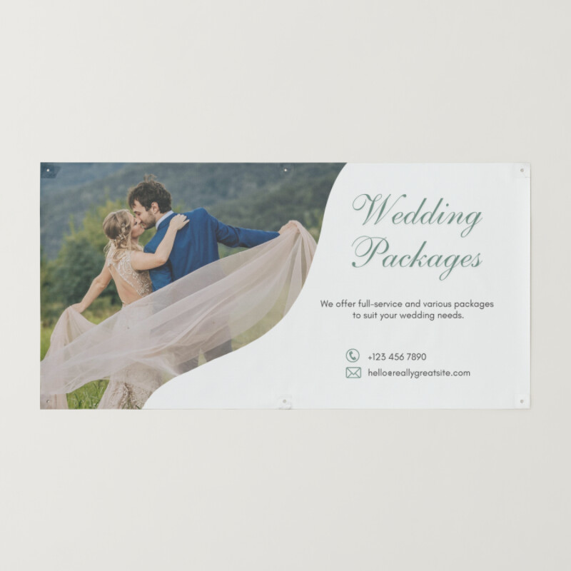 Happy Married Couple Wedding Packages Banner