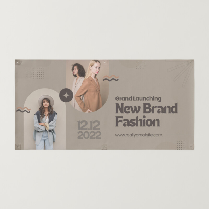 Brown Modern New Brand Fashion Banner