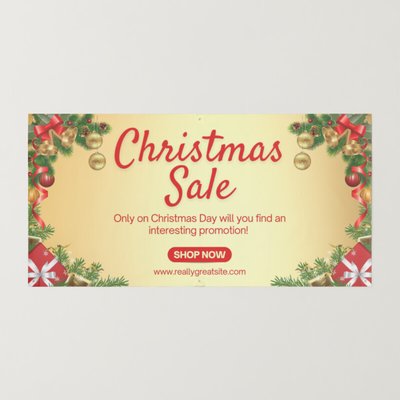 Premium AI Image  A magical winter wonderland Christmas banner