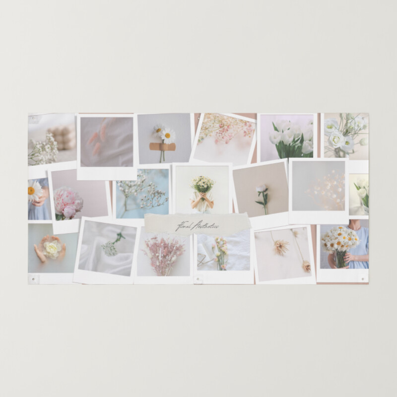 Aesthetics Floral Photo Collage Banner