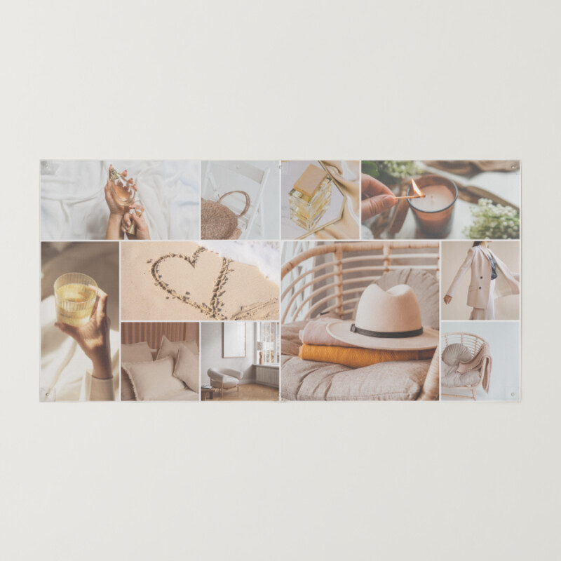 Beige Minimalist Aesthetic Photo Collage Banner