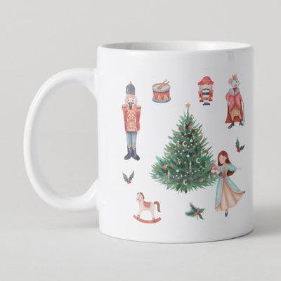 Pink Santa Aesthetic Mug, Pastel Christmas Mug, Trendy Coffee Mug